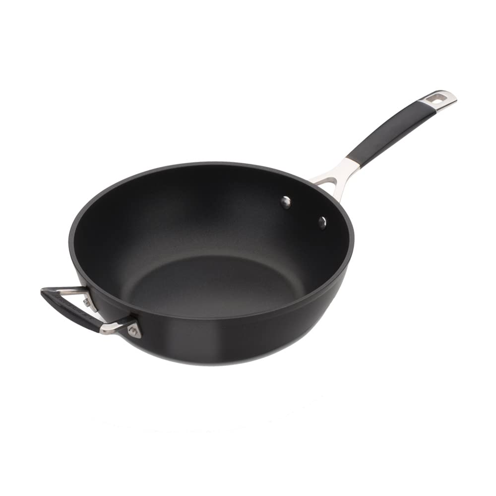 LE CREUSET TNS Wokpfanne Bratpfanne 26cm Wok Gas IH Backofen Kompatibel Silikongriff Japanisch [Autorisiertes Produkt]