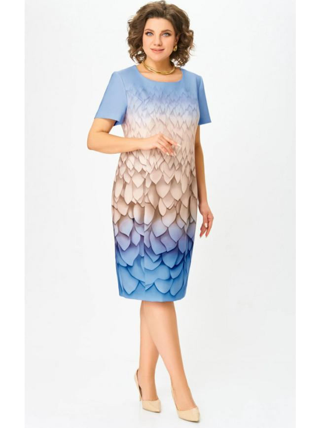 2026 Women s Summer Round Neck Short Sleeve Slit Midi Dress XL королевский синий