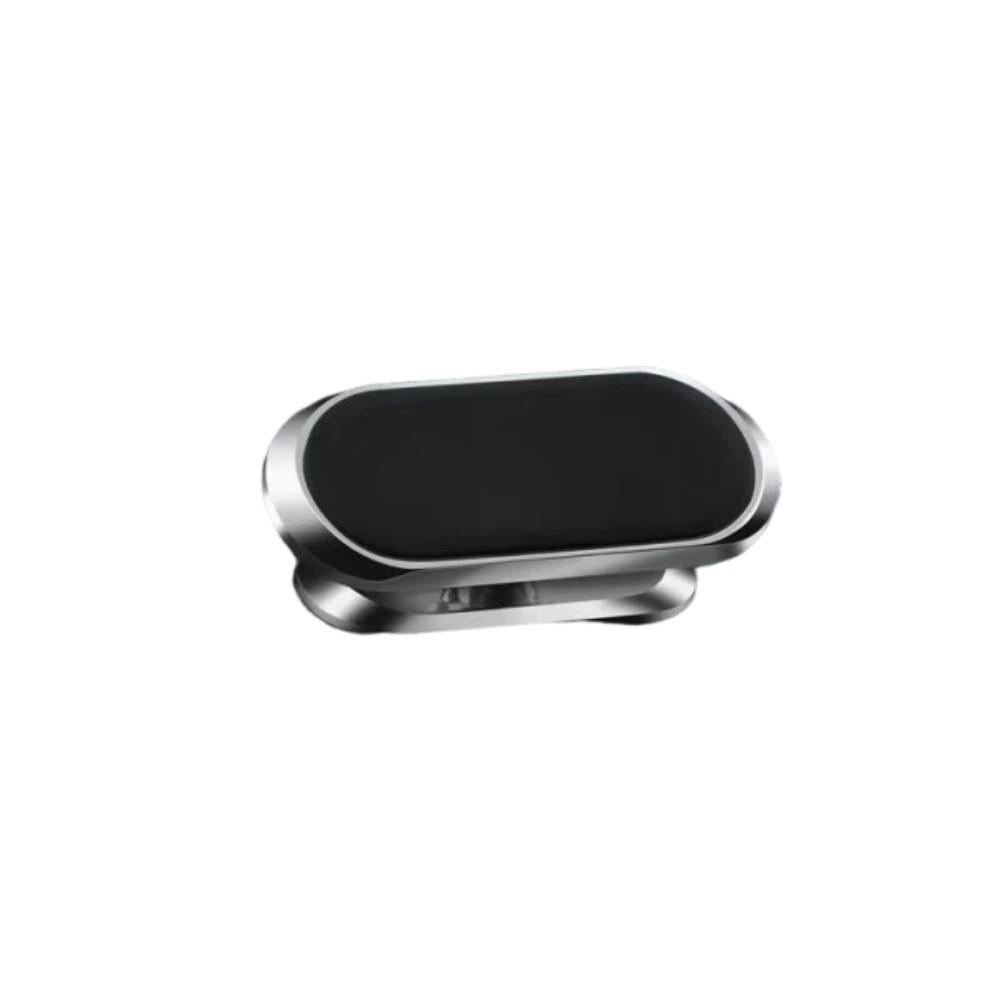 360 Degree Rotatable Magnetic Smartphone Mount Multi-functional Cellphone Stand Car Navigation серебряный