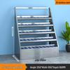 Stainless Steel 50-Slot Cup Storage Cabinet