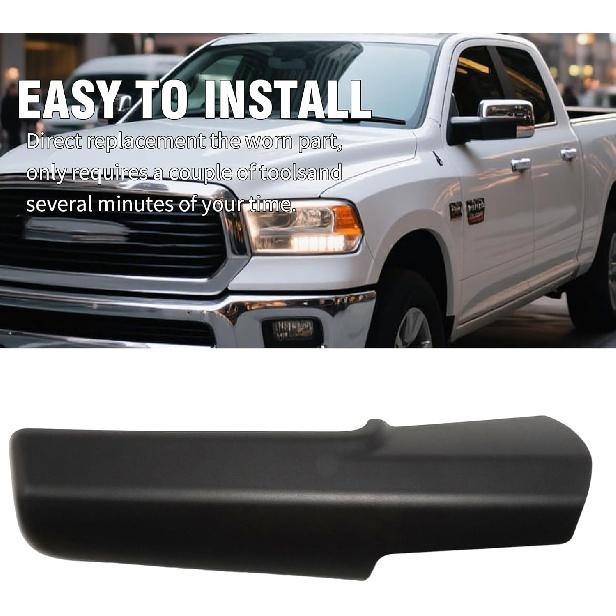 Trailer Tow Mirror Cover Cap Front Arm Right Passenger Side Replacement For Dodge RAM 2014-, 1500 2500 3500 Replace For #68263392AA