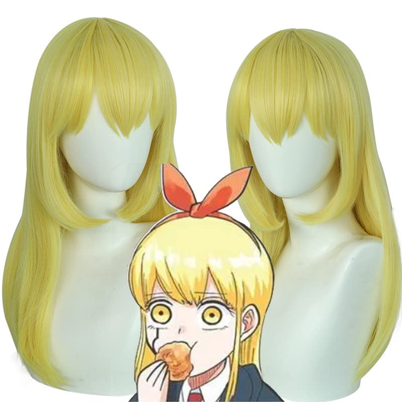 [COSSA] Mashle Lemon Cosplay Costume with Wig, Uniform, Transformation, School Festival, Cultural Festival, Halloween (Lemon Irvine + Wig, Size M)