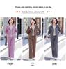 Women's Casual Hooded Cardigan Sweatshirt and Straight-Leg Sweatpants Set for Spring and Autumn