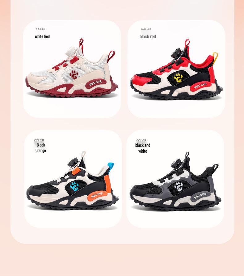 New Summer Kids' Breathable Sports Shoes: Lightweight, Soft-Soled, Non-Slip Dad Style