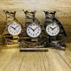 Desk Clock Sailing Figurine Table Clocks for Bedrooms Office Living Room