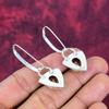 Morganite Earrings, Handmade Gemstone 925 Solid Sterling Silver Earrings Antique Jewelry, For Engagement Gift