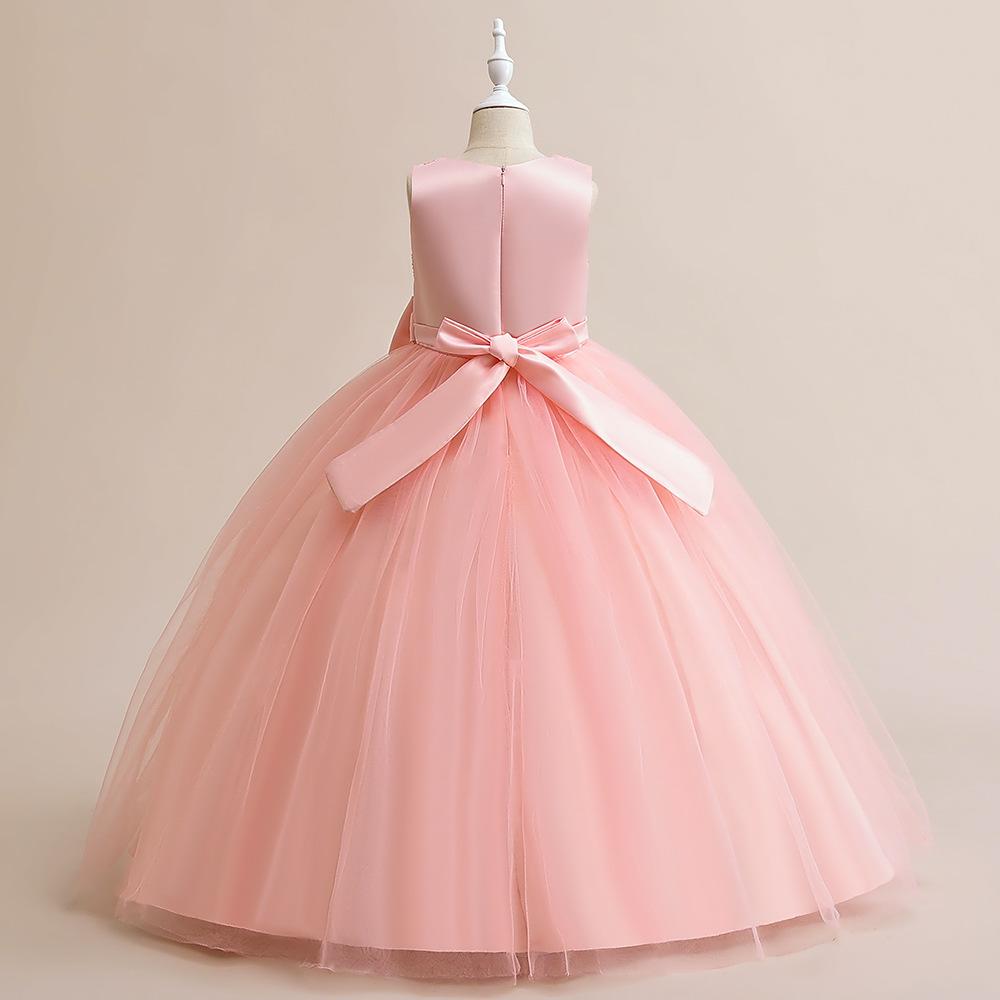 Abito Principessa in Tulle Soffice 2024 per Bambine - Gonna Lunga, Ideale per Matrimoni & Spettacoli, Adatto a Bambini Medi e Grandi