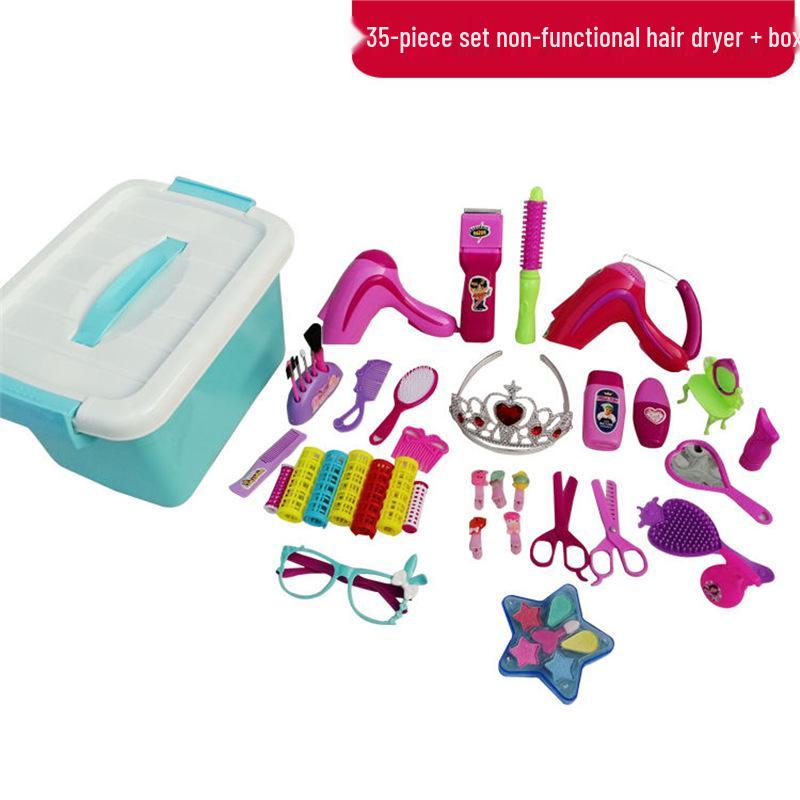 Kindergarten Hair Salon Playset: Dollhouse Barber & Hairdressing Tools