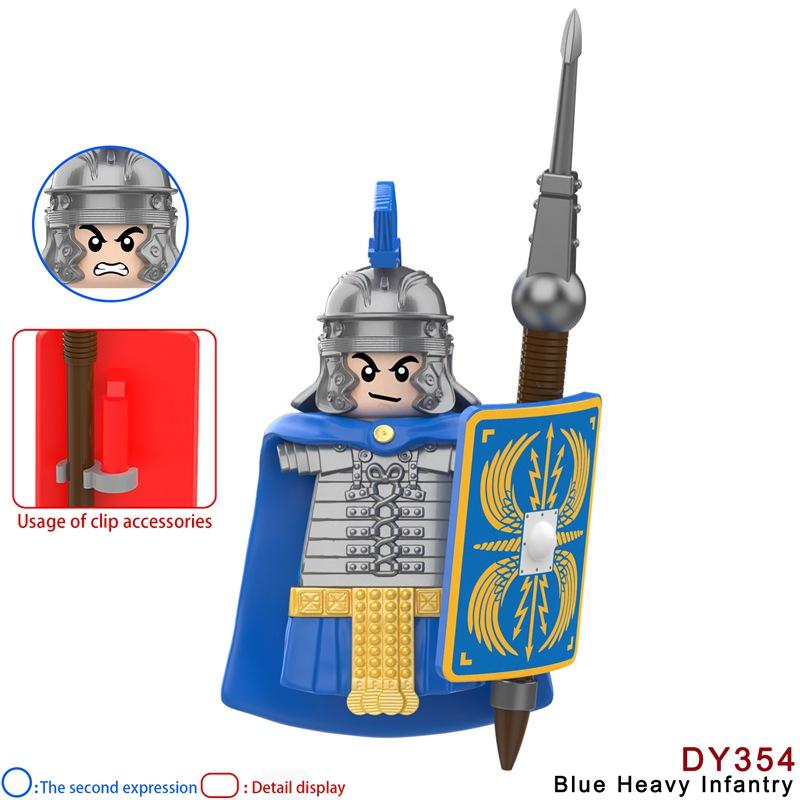 Medieval Dragon Knights Heavy armor Bricks Assemble Action Figures accessories Model