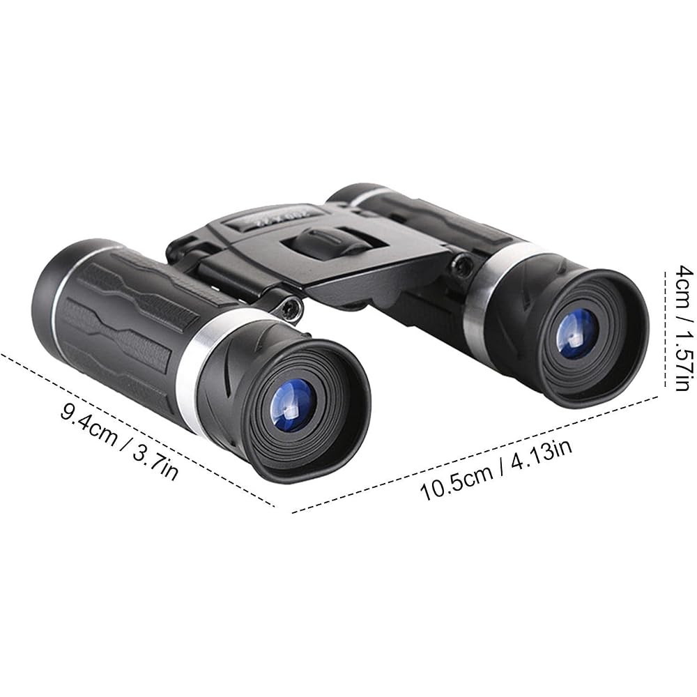 Folding Binoculars, Birdwatching Binoculars, Large Eyepiece Waterproof Binoculars, Professional HD Binoculars Ideal for Birdwatching, Hunting, and Obs