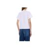 Emporio Armani Letter Print Crew Neck Fitted Short Sleeve T-Shirt Women Tops White 6R2T7X-2JIDZ-0100