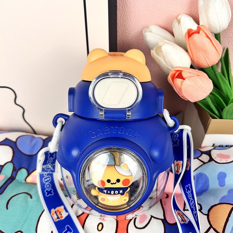 

Детская бутылка для воды, детская соломенная милая летняя пластиковая чашка Kawaii, портативный студенческий