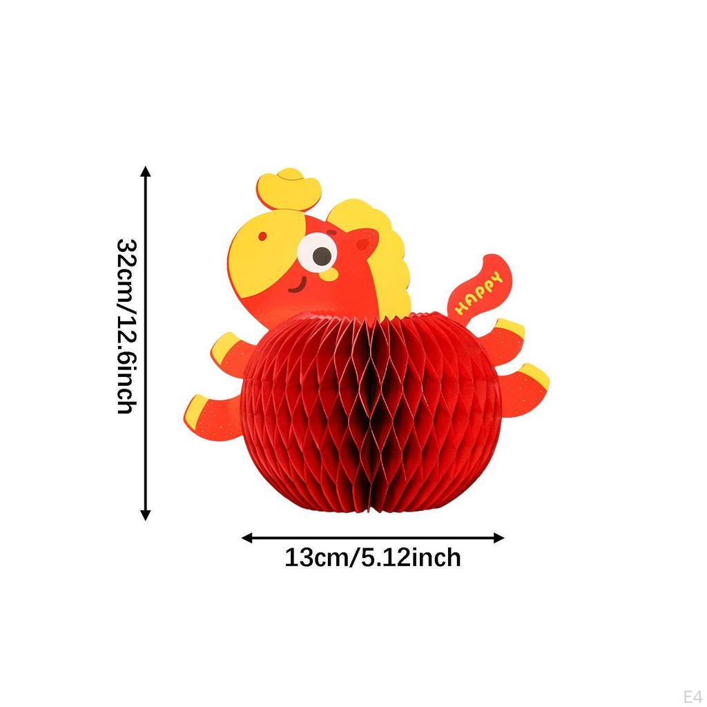 Chinese Year Honeycomb Centerpiece Creative Ornament for Cabinet Bedside Celebration