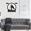 Unique Personalized Metal Sign Ice Hockey Silhouette Sports Themed Wall Decor Garden Gift