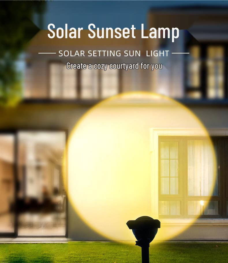 Solar Tree Spotlight for Outdoor Gardens - Illuminate Your Landscape with Sunset Glow