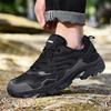 Unisex Outdoor Hiking Shoes Men Women Lightweight Breathable Trail Sneakers With Non-Slip Rubber Sole Low-Cut Design