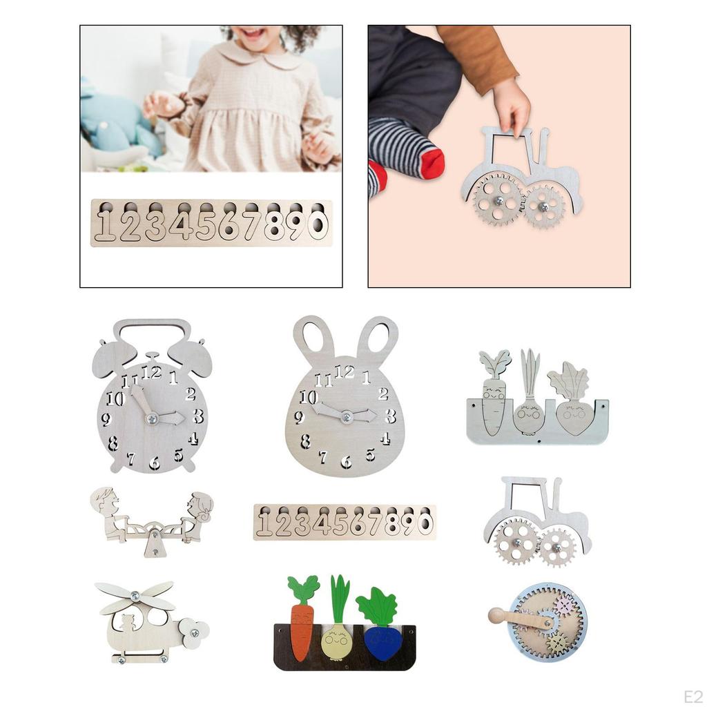 Travel Toys, Activities Wooden Craft Toy, Learning Life Skills Sensory for Play
