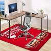 Chicago Bulls Design Area Rug Personalized Name- Non-Slip, Soft & Cozy Floor Mat for Living Room, Office - Indoor/Outdoor Carpet