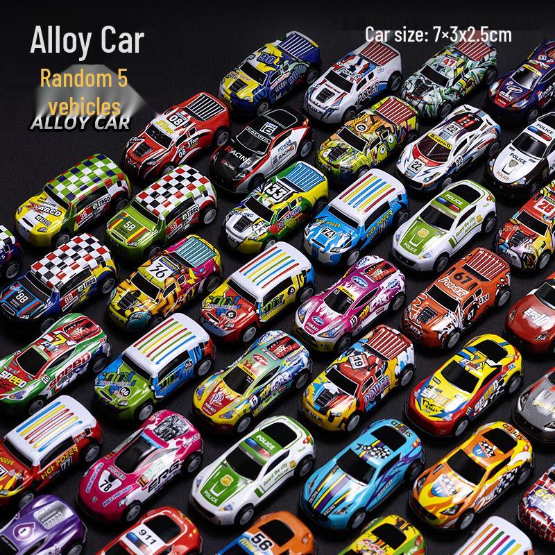 Mini Pull-Back Racing Car Set - Durable Alloy Model Toys for Kids