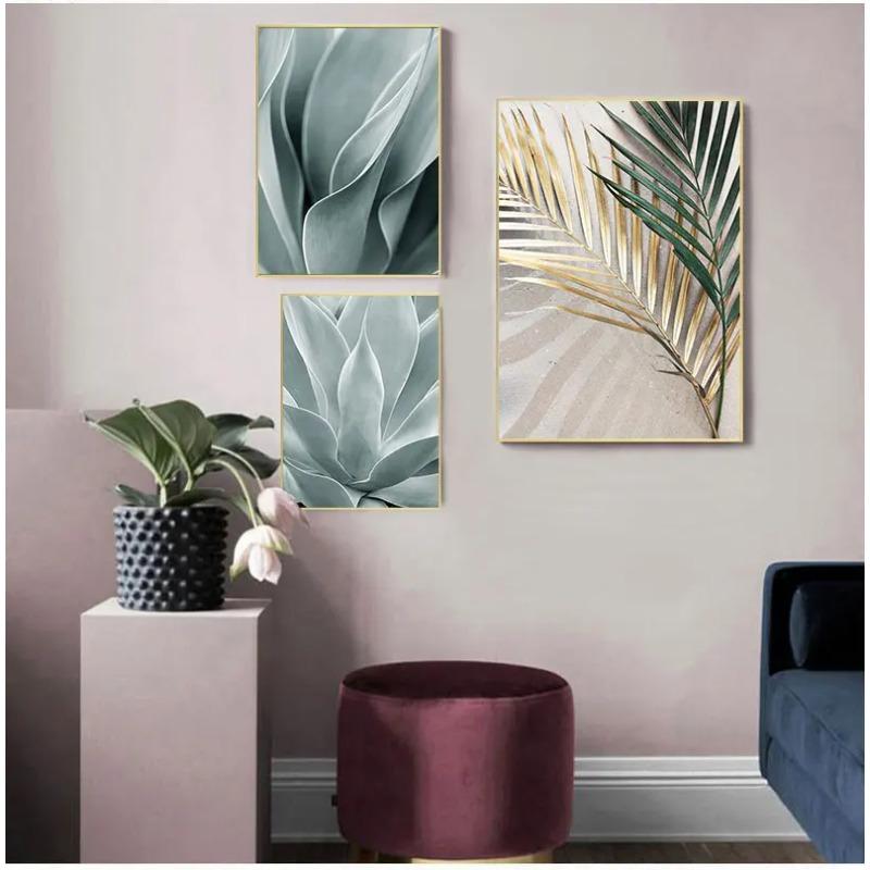 Palm Leaves Plant Art Canvas Painting Aloe Botanical S And Prints Modular Wall Pictures For Living Room Home Decoration