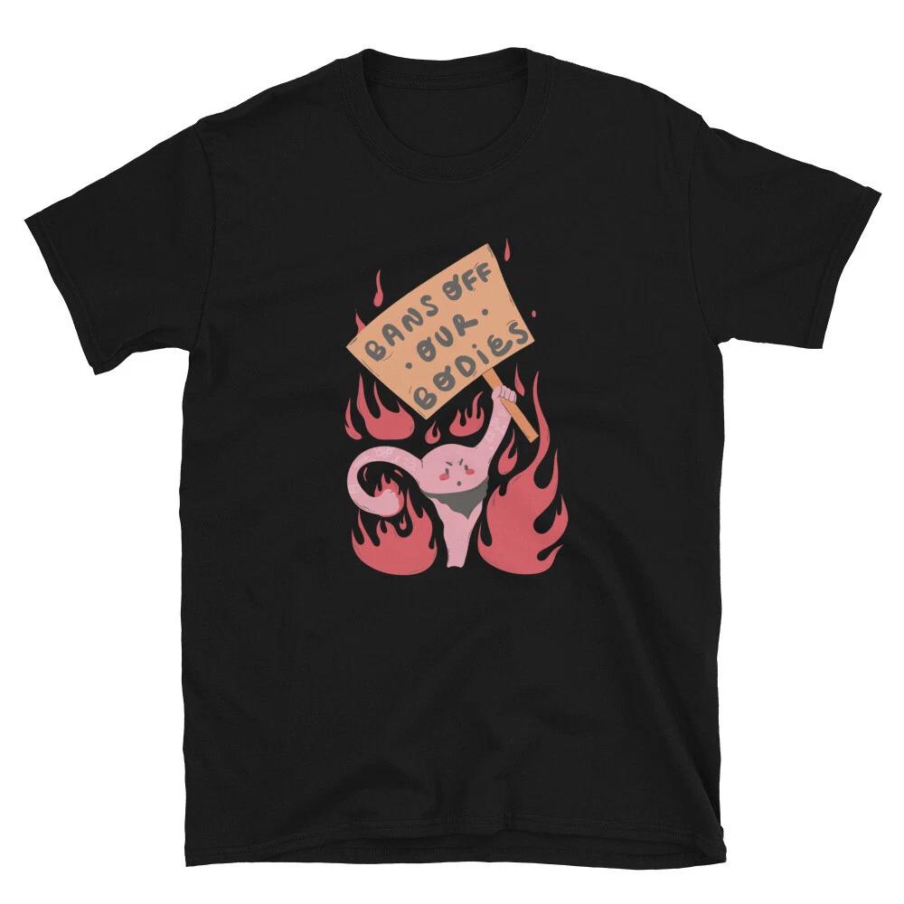 Protesting Uterus Bans Off Our Bodies Classic Fit T-Shirt XS