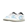 Jordan Air Jordan 1 Sea Salt Coconut Abrasion Resistant Low top Vintage Basketball Shoes Unisex Sky Blue 553558-092(Team1119-)