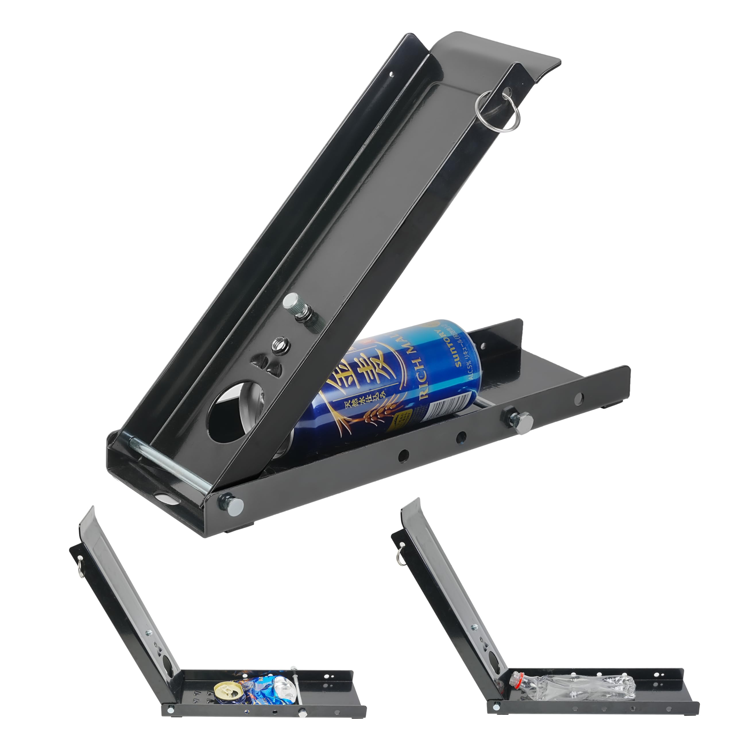 

GUNSEED Metal Can Crusher, Foot-operated Can Crusher, Wall-mountable for storage, Crushes aluminum cans, steel cans, and plastic bottles, Prevents can