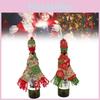 Wine Bottle Christmas Decoration Knitting Scarf Hat Set Party Gifts Fashion