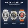 SANDA New Luminous Men's Quartz Watch Nails, Wodoodporne trendy Męskie zegarki kwarcowe