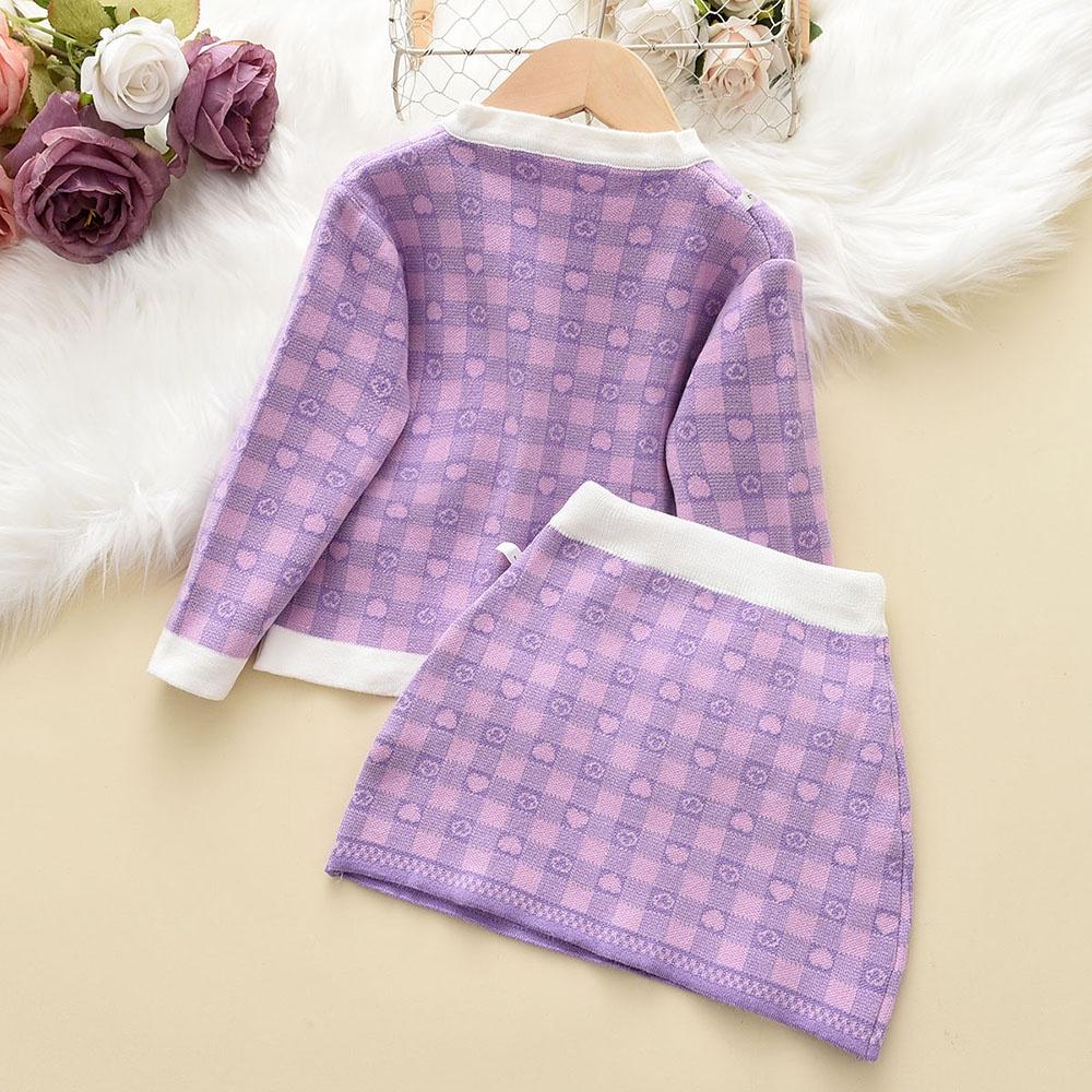 Buy Girls Sweater Set Autumn and Winter New Love Print Long Sleeve