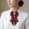 Adjustable Rhinestone Collar Flower British Style Men's Suit Accessory  Suit Accessories