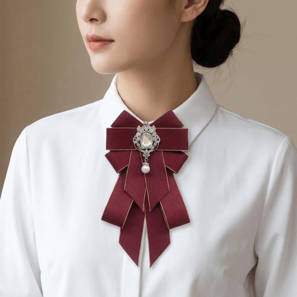 Adjustable Rhinestone Collar Flower British Style Men's Suit Accessory Suit Accessories
