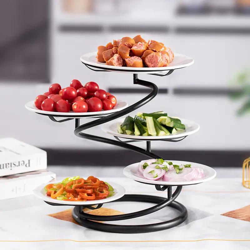 For Multilayer Kitchen Side Dish Rack Provincial Design Ideal for Cold Dishes