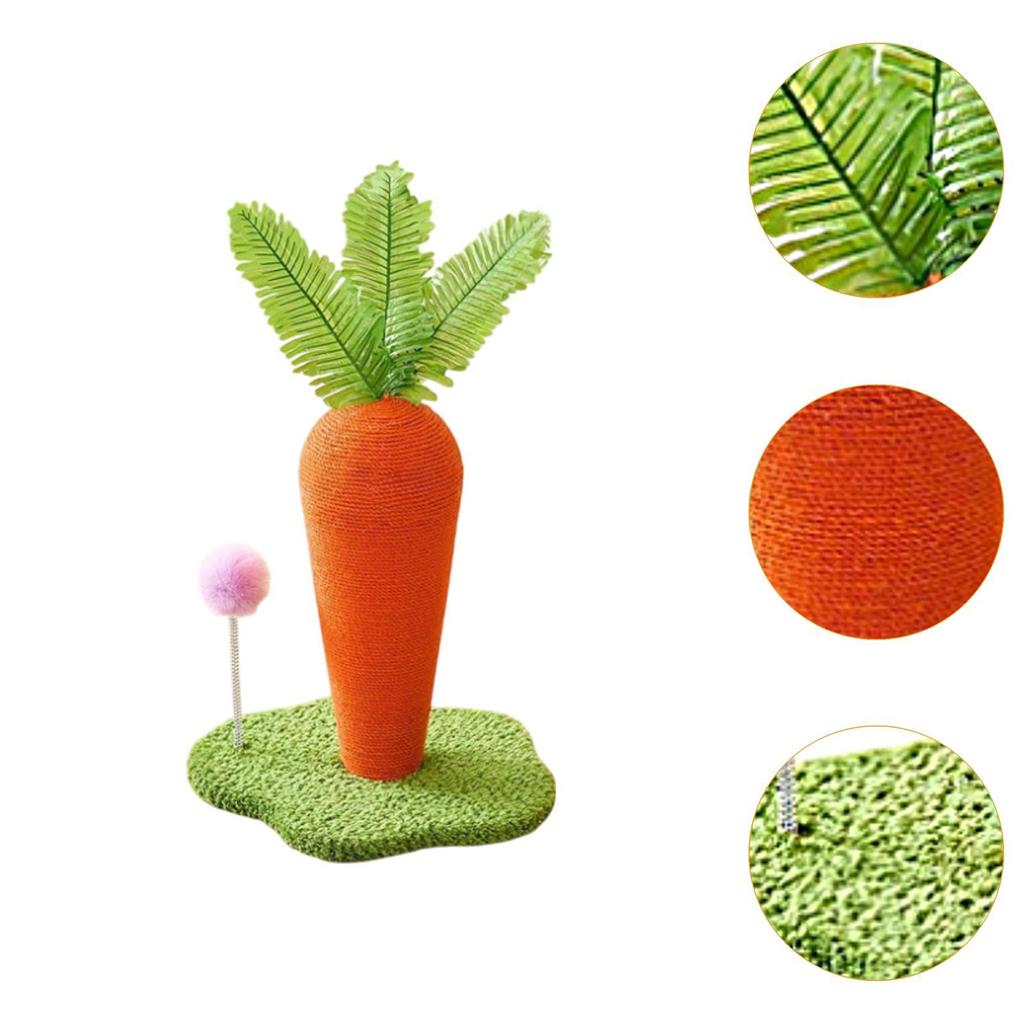 Creative Carrot Cat scratcher Sisal Claw Board Wearable Cat Tree Scratching Post for Cat Tower Unique House Toy Supplies For Pet