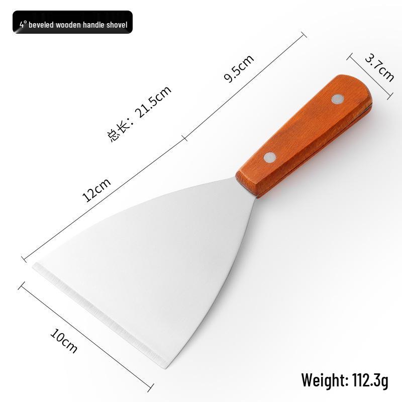 Stainless Steel Spatula Set: Kitchen, Hamburger, Frying, Teppanyaki, and Barbecue Tools