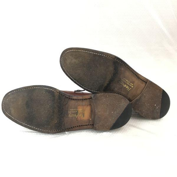 Finsbury England Vintage Leather Goodyear Plain Toe 8.5F 27.0 Brown(USED)