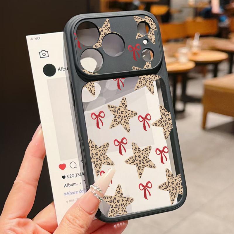 Creative Starry Stars Print Case For iPhone 17 Pro Max Hybrid TPU+PC Clear Back Hard Cover For iPhone 16 15 14 13 Pro Max
