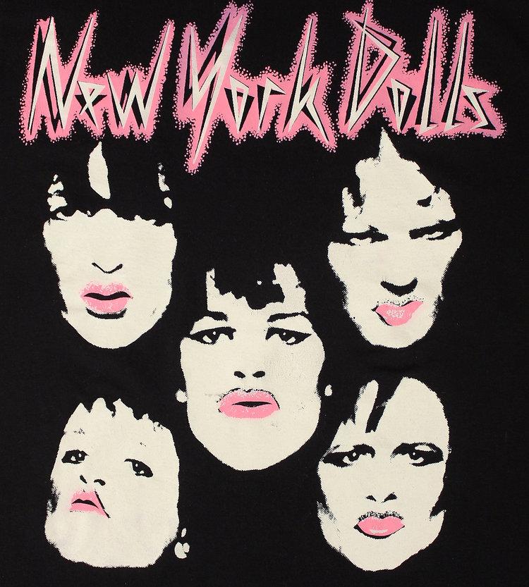 Rare Vintage Early 80s New York Dolls Tour Black S-234XL T-shirt E056 S