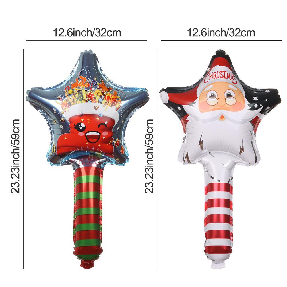 Gift Inflatable Toys Christmas Decor Santa Claus Xmas Ornament Snowman Elk Deer Helium Foil Balloon