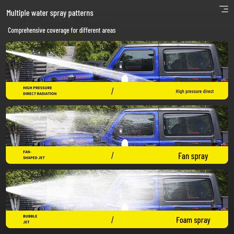 POHIR High Pressure 220V Household Car Washer Water Gun CN Plug (adapter Included)