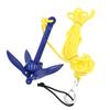 Aluminum Boat Anchors Kit With Rope,Folding Anchor Fishing Accessories,For Canoe Kayak Small Boat,Folding Anchor