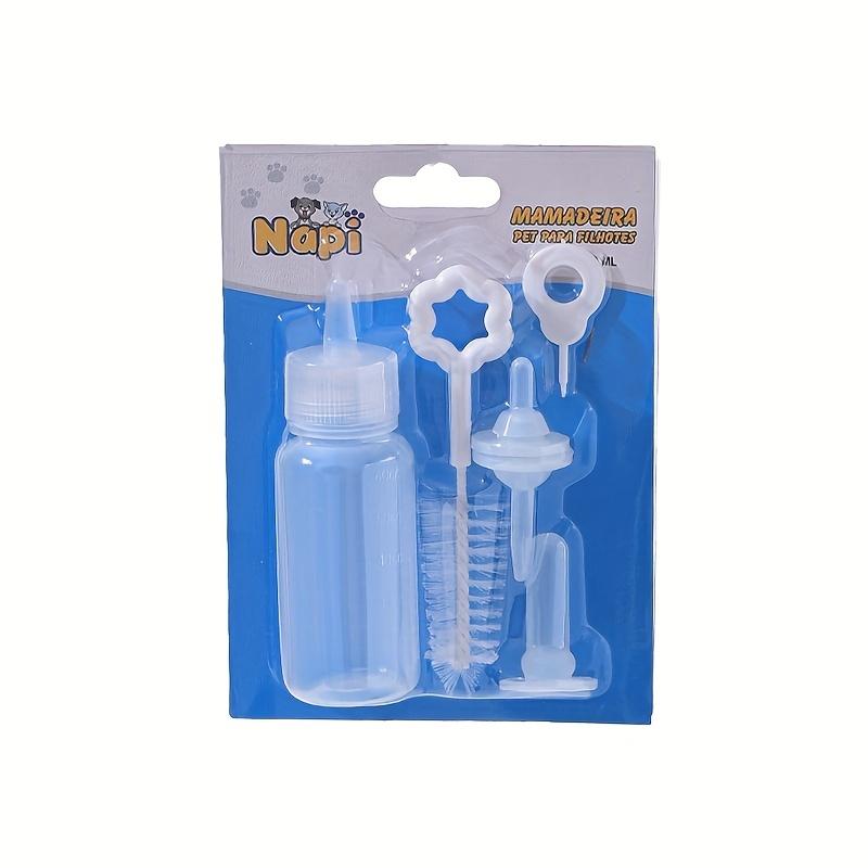 Pet Feeding Bottle Set 4/6 Pcs for Kitten & Puppy with Spare Nipples Tools Ideal for Pet Owners Supplies