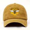 Save Bees Printed Visor Baseball Cap Adjustable Washed Cotton Baseball Hats Outdoor Leisure Faded Casquette