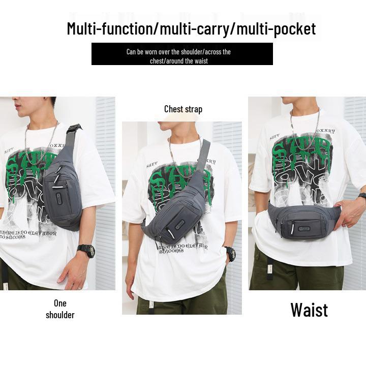 Waterproof Crossbody Waist Bag for Men and Women – Large Capacity Phone and Business Organizer