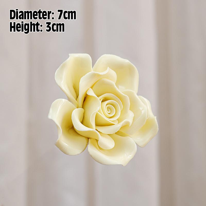 Artificial Flower Ceramic Handmade Fake Flower Art Floral Home Decor Wedding Party Prop Festivity Occasion Valentine's Day Props