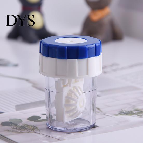 Contact Lenses Cleaner Case Washer Portable Rotating Cleaning Plastic Manual Holder Container for Travel Tool