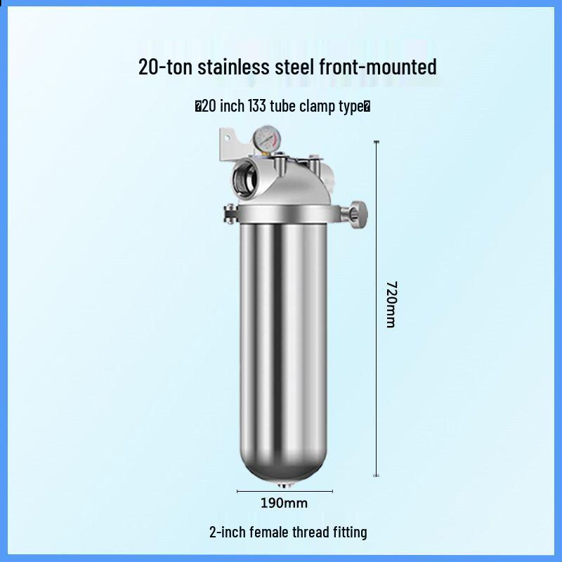 Stainless Steel High Flow Sediment Pre-filter for Whole House and Commercial Use