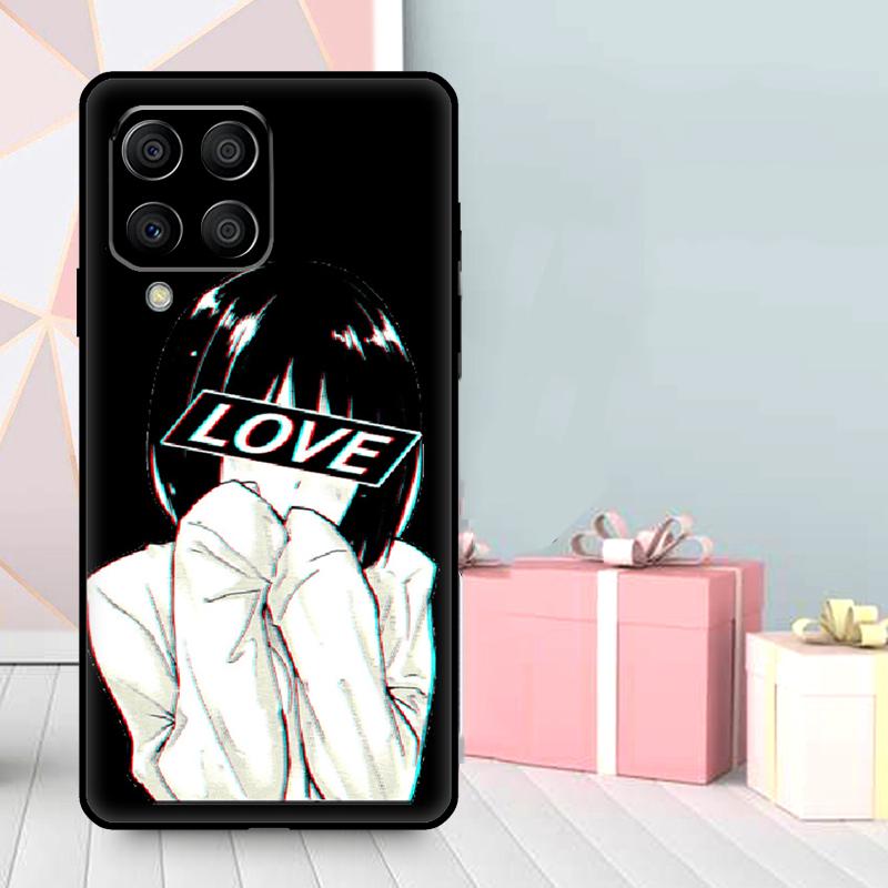SAD JAPANESE ANIME AESTHETIC Case For Samsung Galaxy M16 M31 M21 M13 M33 M53 M15 M35 M55 M36 M56 M12 M32 M52 M14 M34 M54