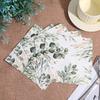 20Pcs Eucalyptus Disposable Napkins, Green Leaves Paper Napkins for Birthday Wedding Christmas Party Supplies