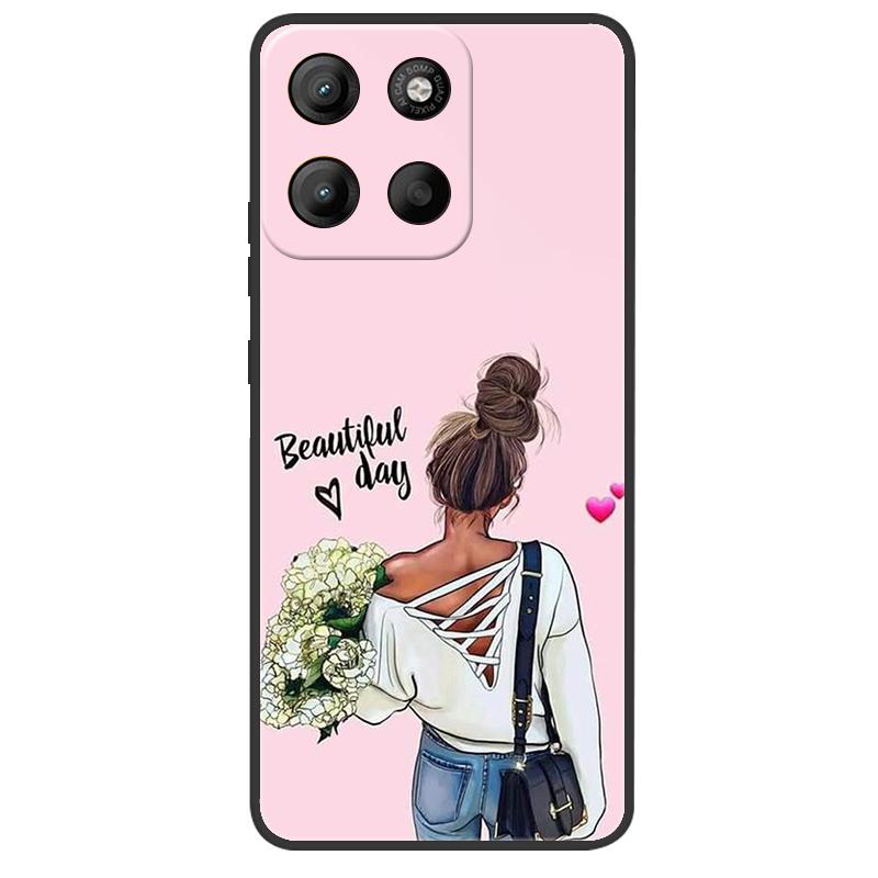 For Motorola Moto G15 Case MotoG15 Back Cover Fashion Butterfly Soft TPU Silicone Shell For Moto G14 G15 G24 G34 4G Fundas